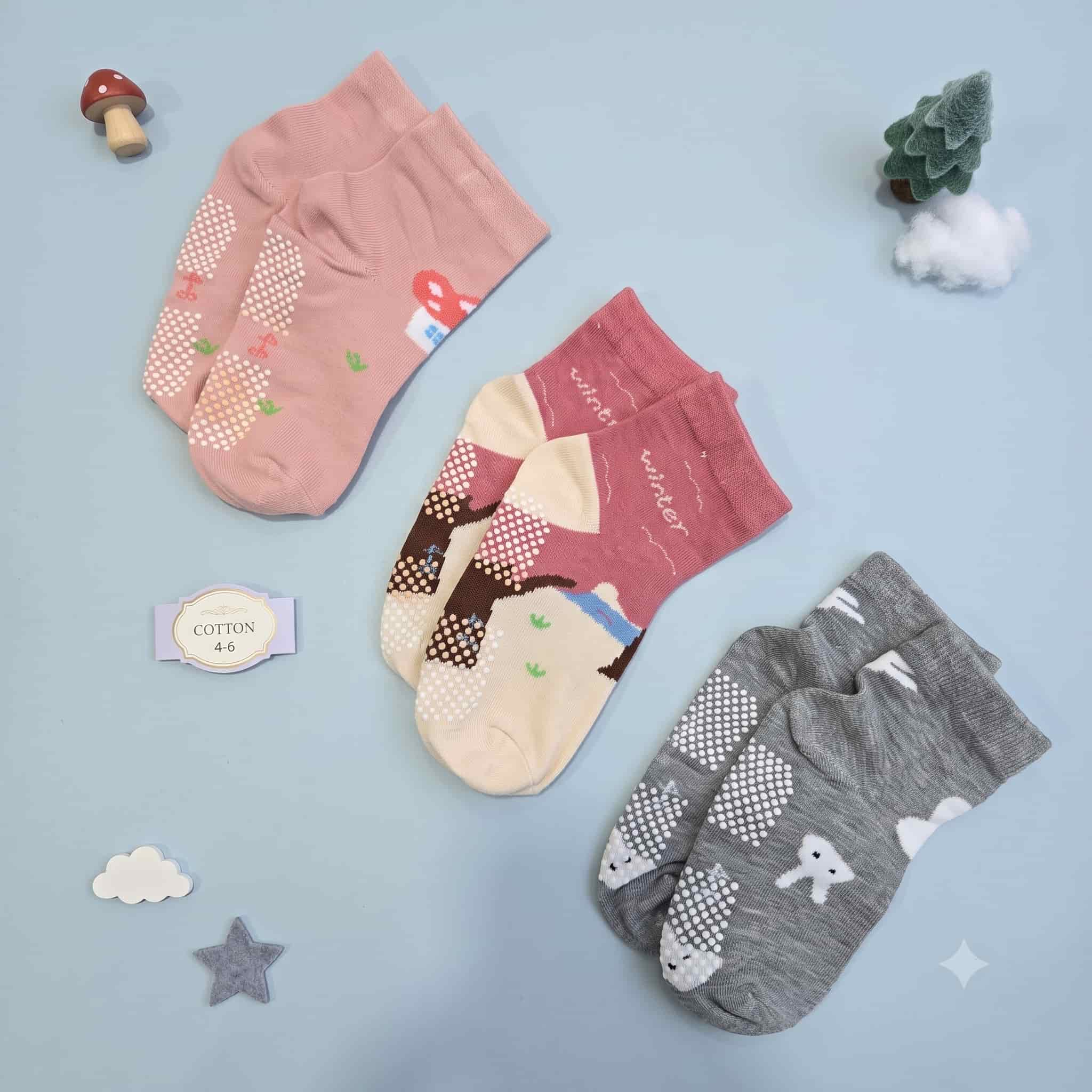 Sweet Steps Summer socks(Pack of 3)