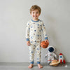 Lunar Dream Boys Full Sleeves Pajama Set - Cream