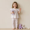 Whimsical Dots Half sleeves girl pajama Set - Purple