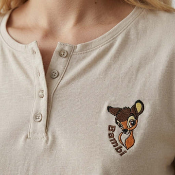 Bambi Women Pajama Set - Brown
