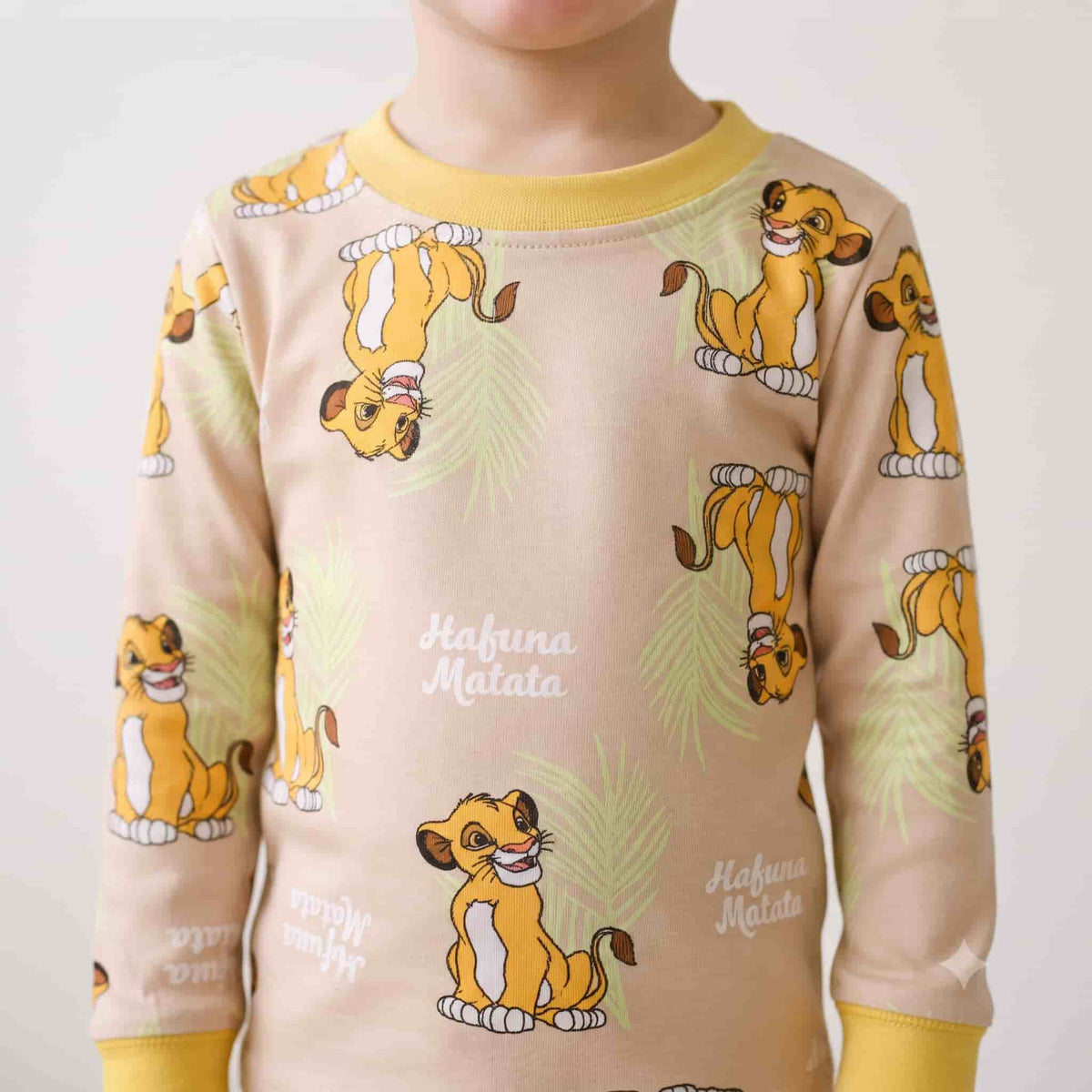 Simba Boys Winter Full Sleeves Pajama Set – Beige