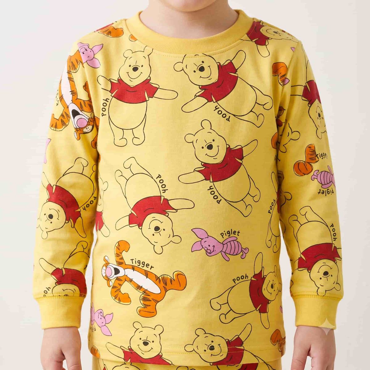 Pooh Boys Winter Full Sleeves Pajama Set – Yellow