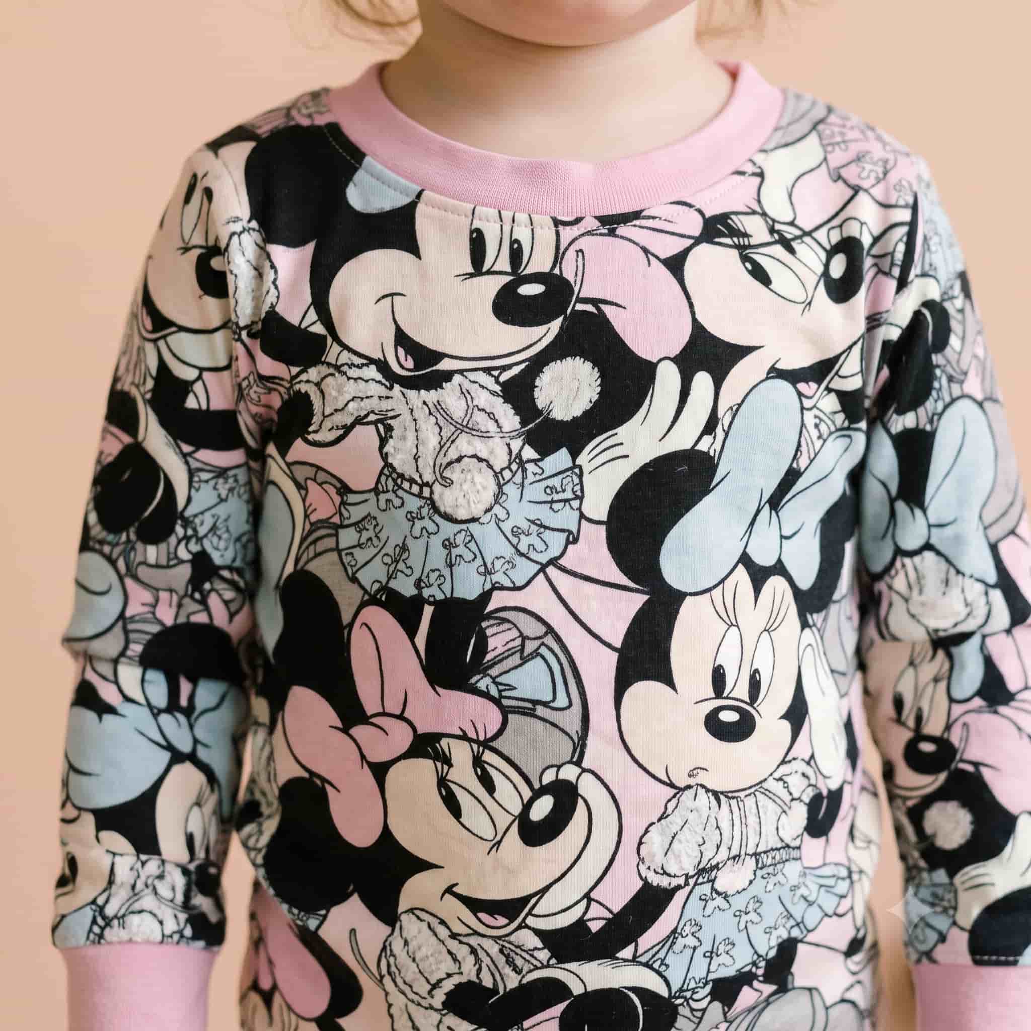 Cozy Minnie Baby Girls Full Sleeves Pajama Set - Pastel Pink