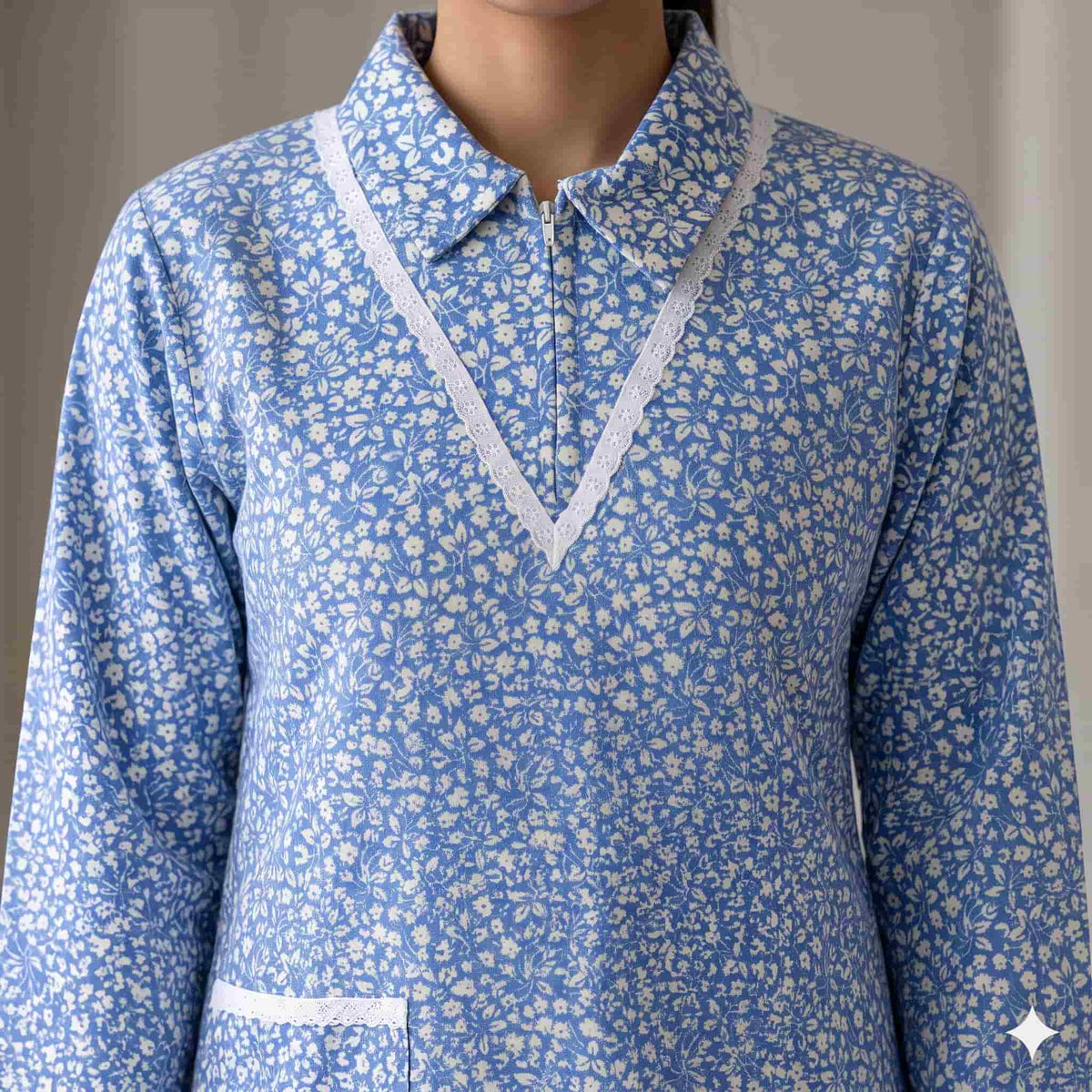 Bloom Bliss Maid Winter Uniform Set – Blue