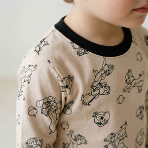 Chip n Dale Boys Full Sleeves Pajama Set - Light Brown