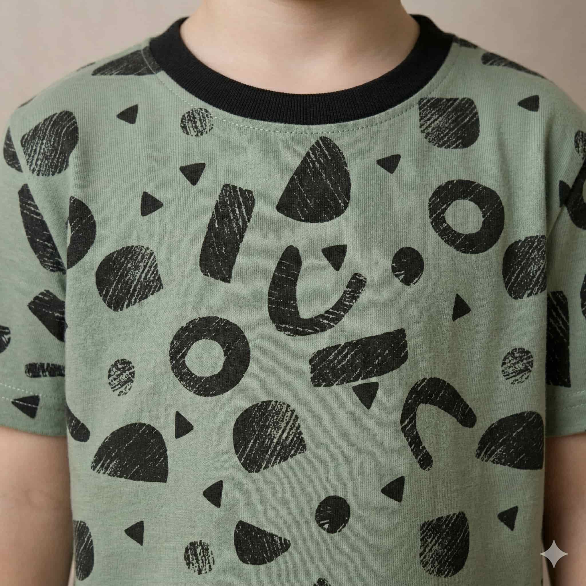 Shapes Boys Short Set - Black