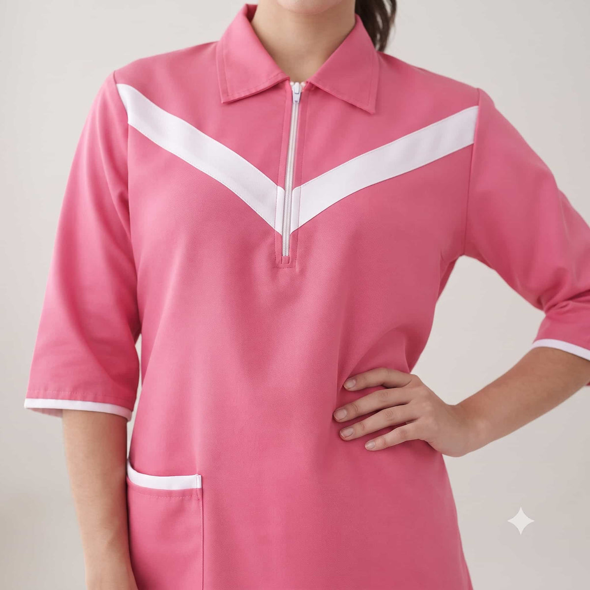 Berry Chic Maid Uniform Set - Pink