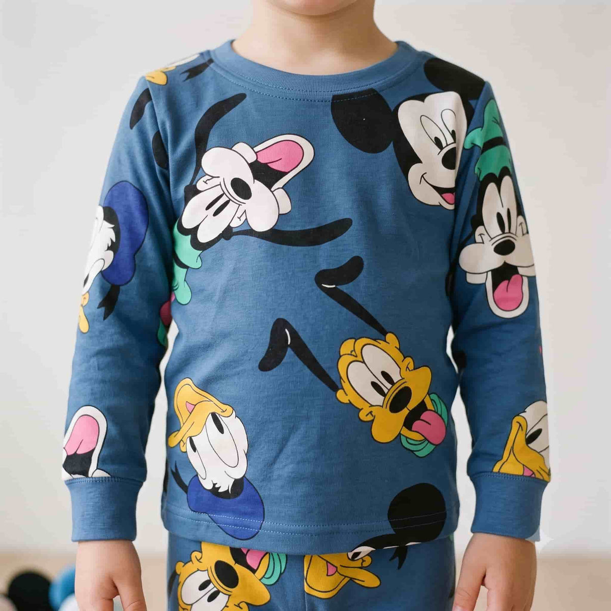 Mickey Mouse Boys Winter Full Sleeves Pajama Set – Dusty Blue