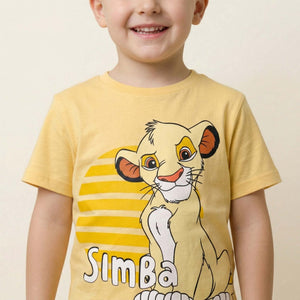 Simba Boys Boys Short Set - Yellow & Grey