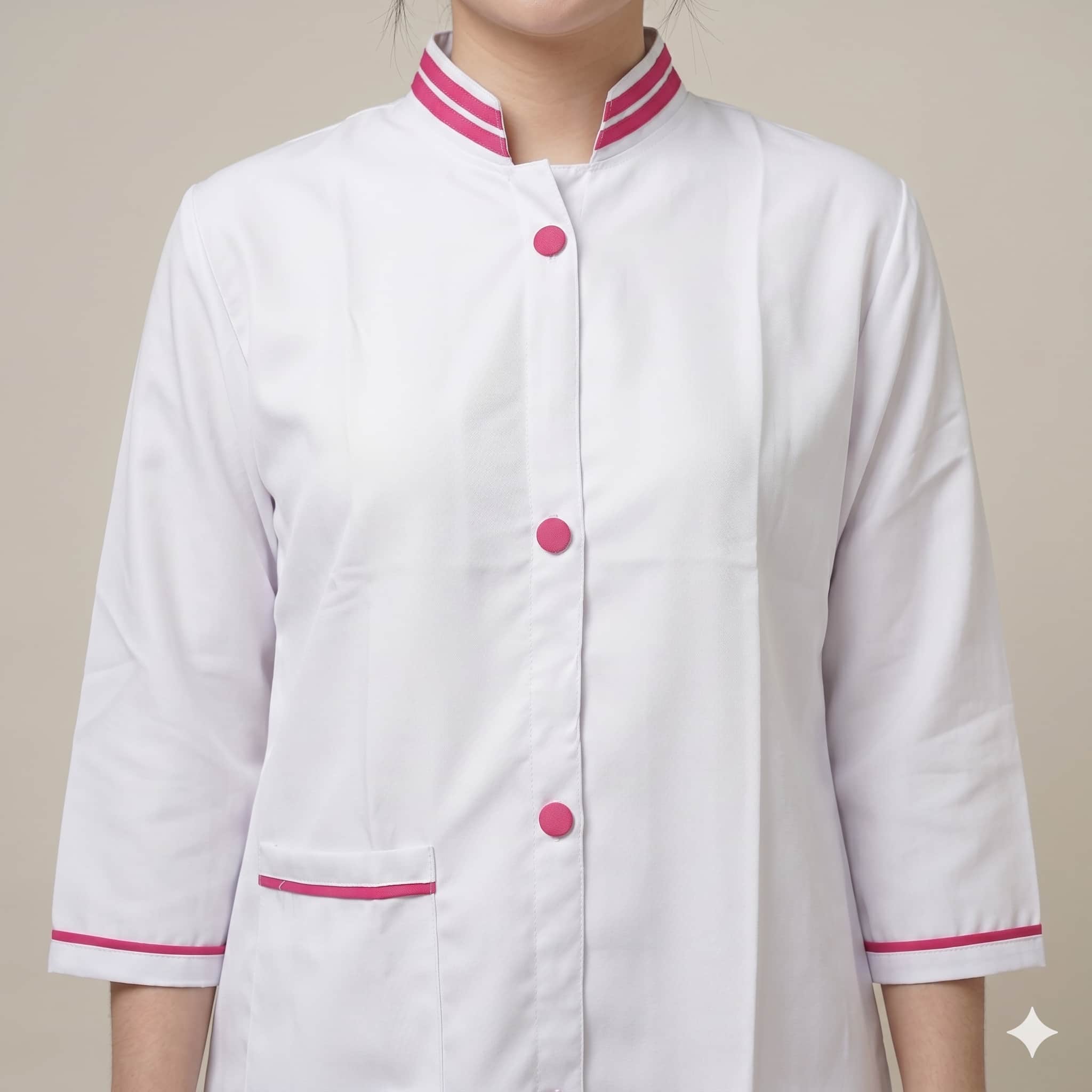 Rose Elegance Maid Uniform - White and Pink