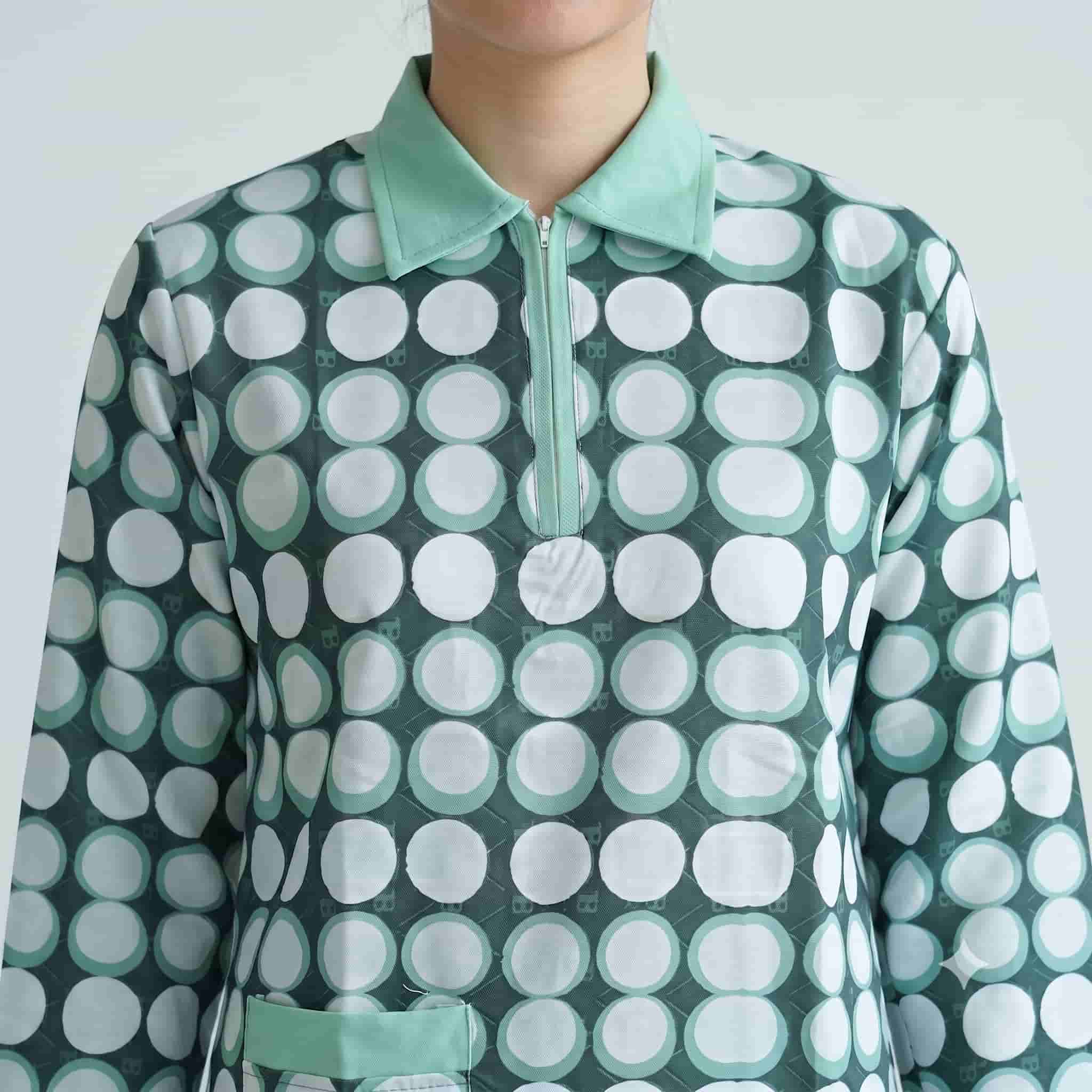 Mint Dots Maid Uniform Set - Mint Green