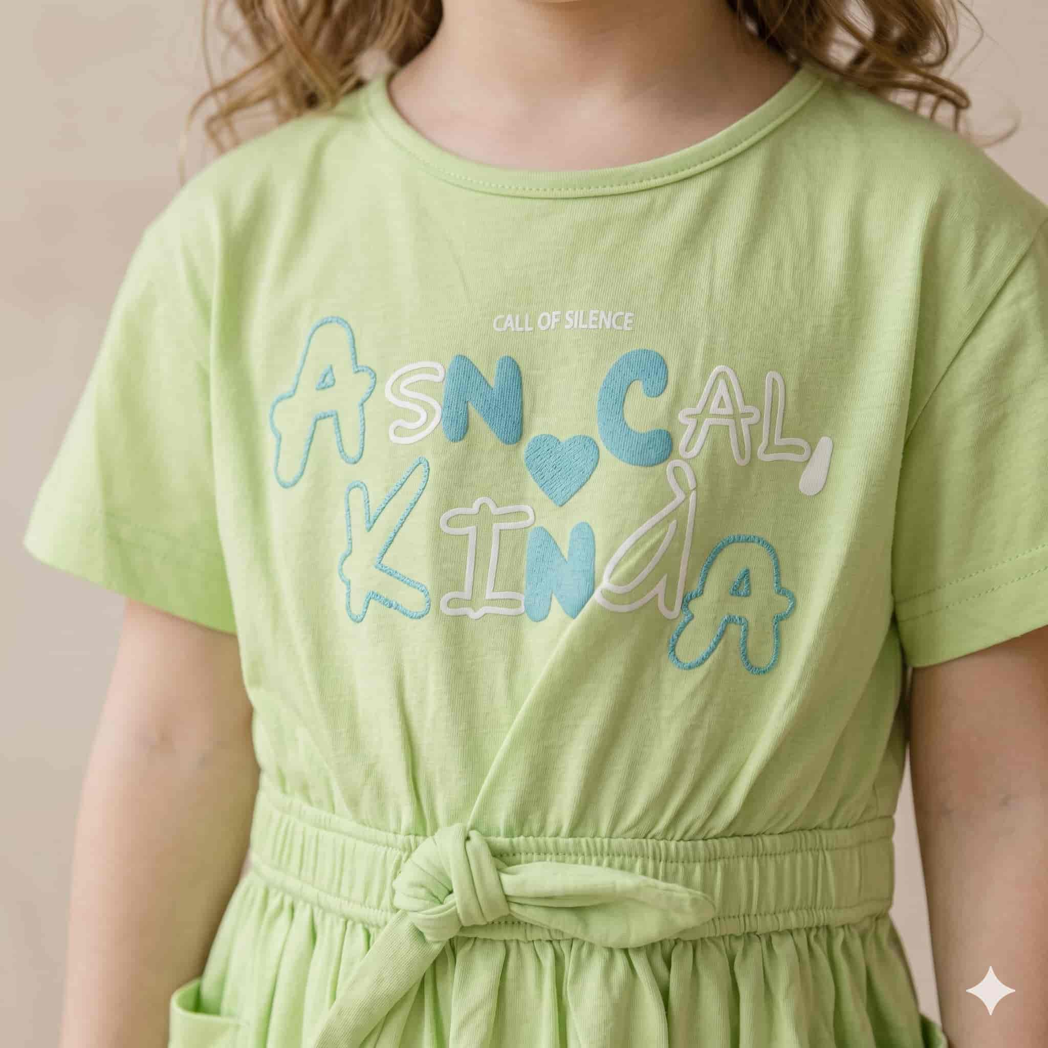 Fresh Spirit Girls Frock Set - Green