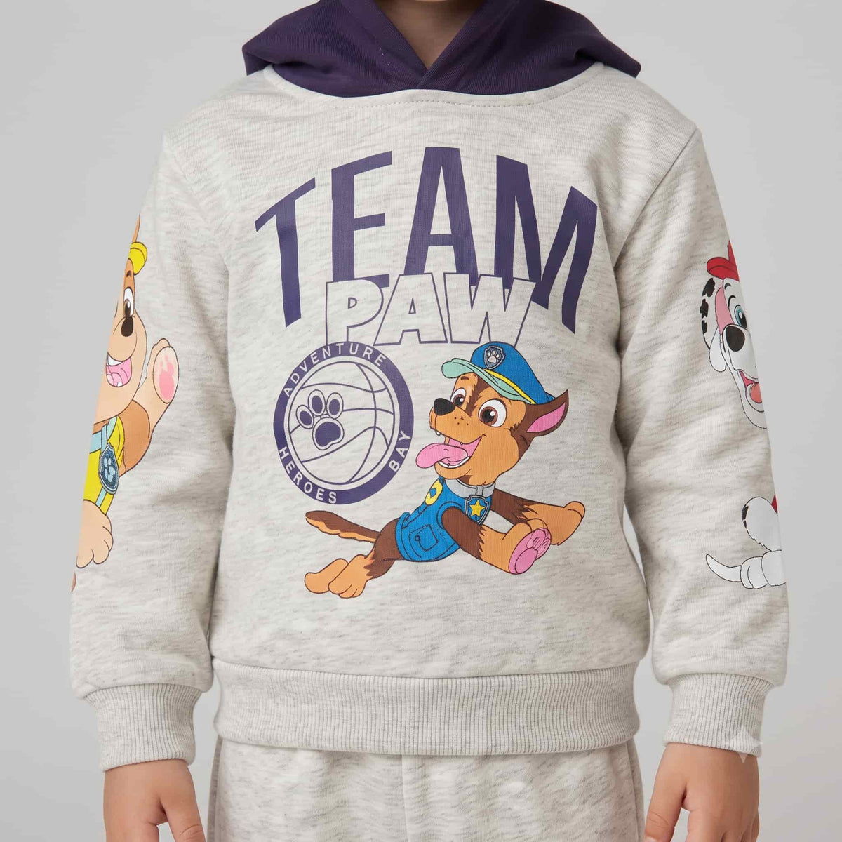 Paw Patrol Boys Winter Full Sleeves Pajama Set – Light Grey