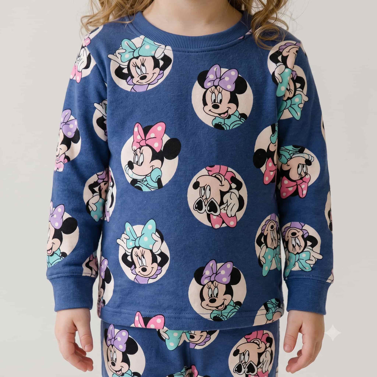Minnie Mouse Girls Winter Full Sleeves Pajama Set – Blue