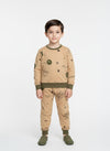 Doodle Boy Sweatshirt Set- Brown
