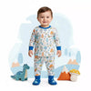 Cute Doodles Baby Boy Pajama Set- White
