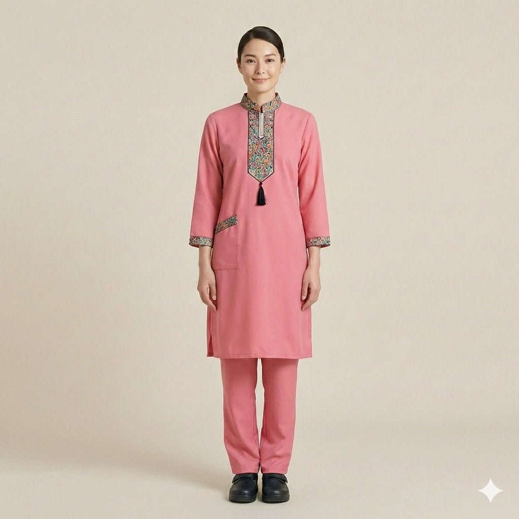 Khaddama Uniform Big Size- Pink