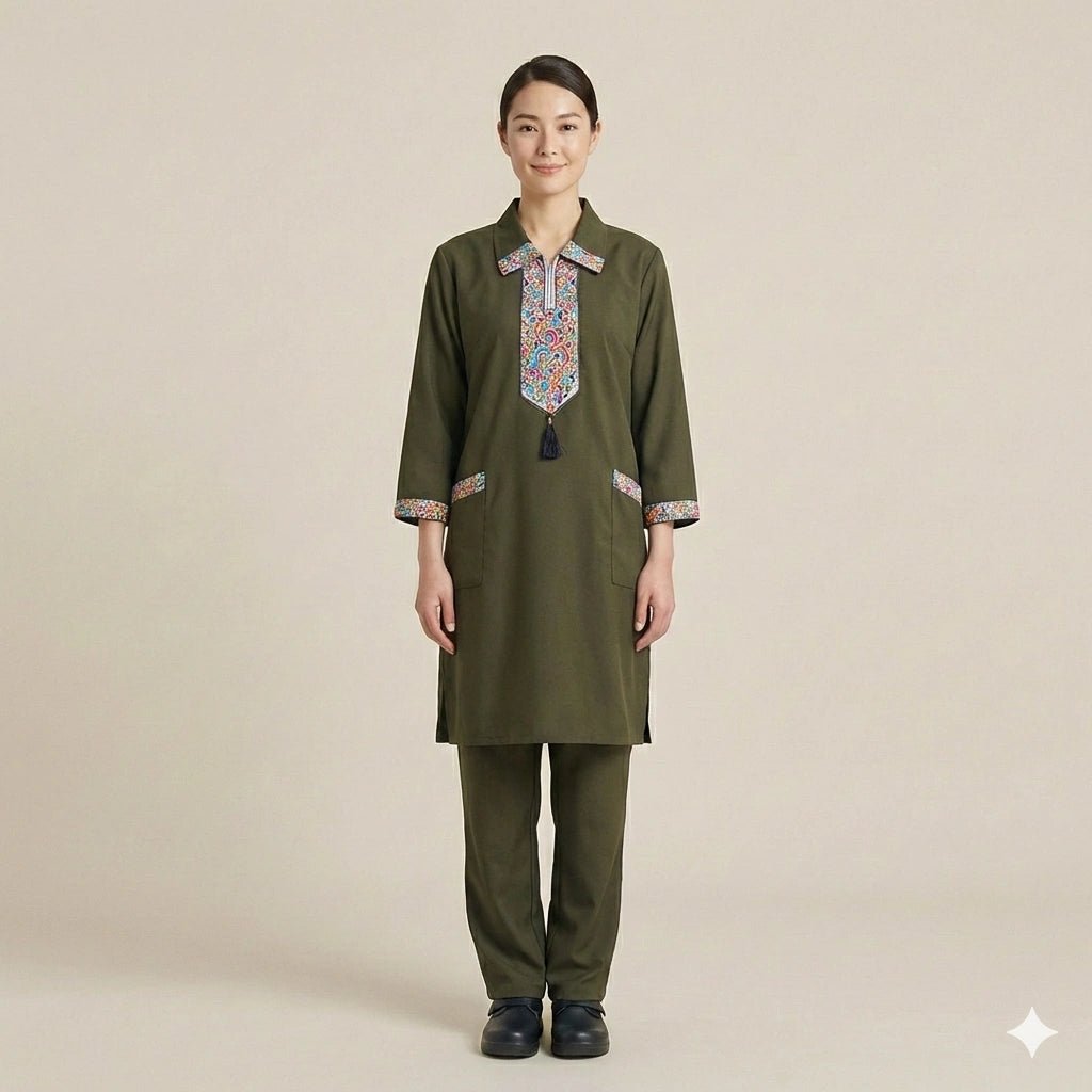 Khaddama Uniform- Dark Green