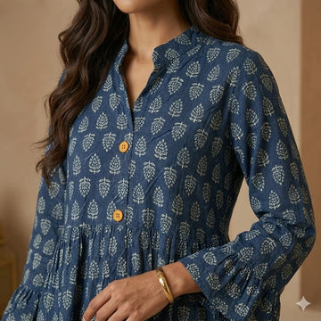 Indigo Breeze Women Daraa- Navy Blue