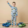 Racing Car Boy Pajama Set-Blue