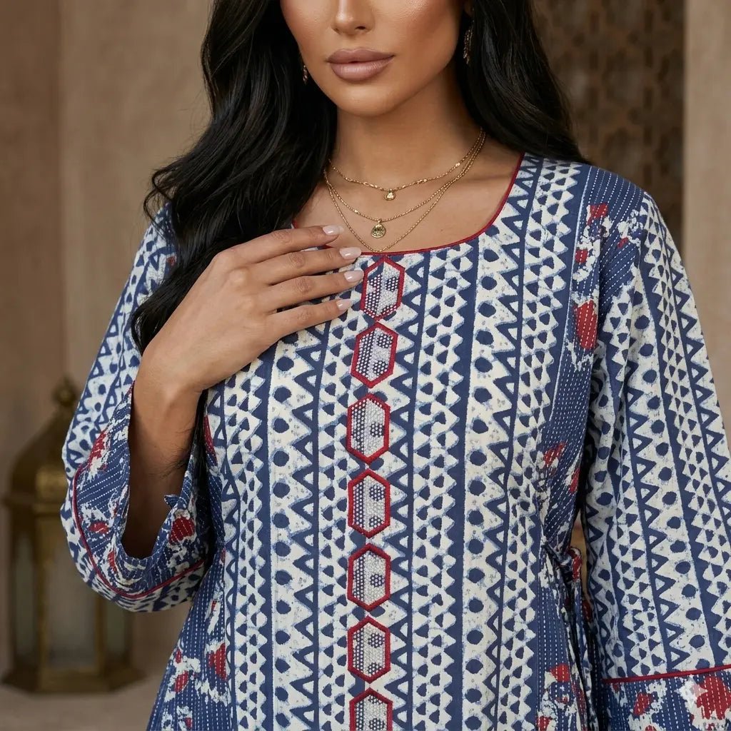 Modern Mosaic Women Daraa- Blue