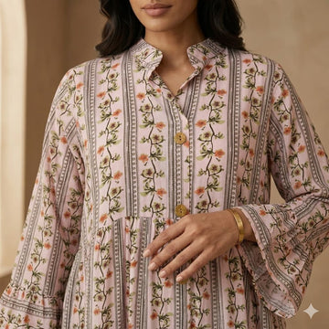 Sunset Lattice Women Daraa- Blush Pink