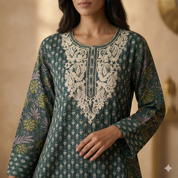 Sada Al-Zuhur Women Daraa- Emerald Green