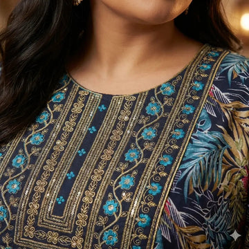 The Tropical Women Daraa- Dark Blue