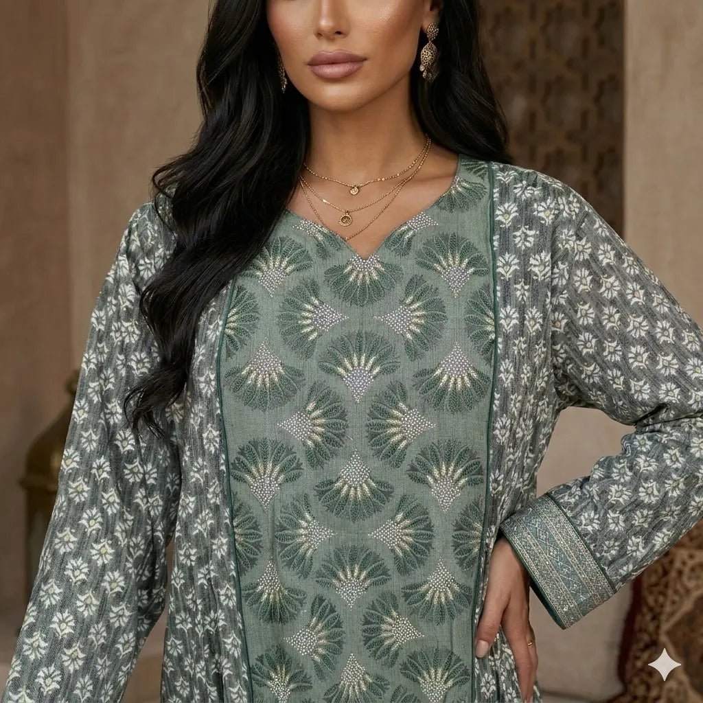 نساء ليلة النجوم درعا - أخضر فاتح