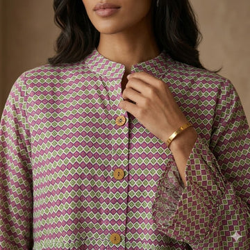 Desert Rose Tiered Women Daraa- Purple