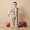 Avengers Boy Pajama Set- White