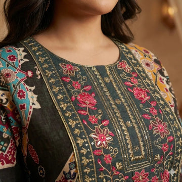 The Nomad Women Daraa- Dark Green