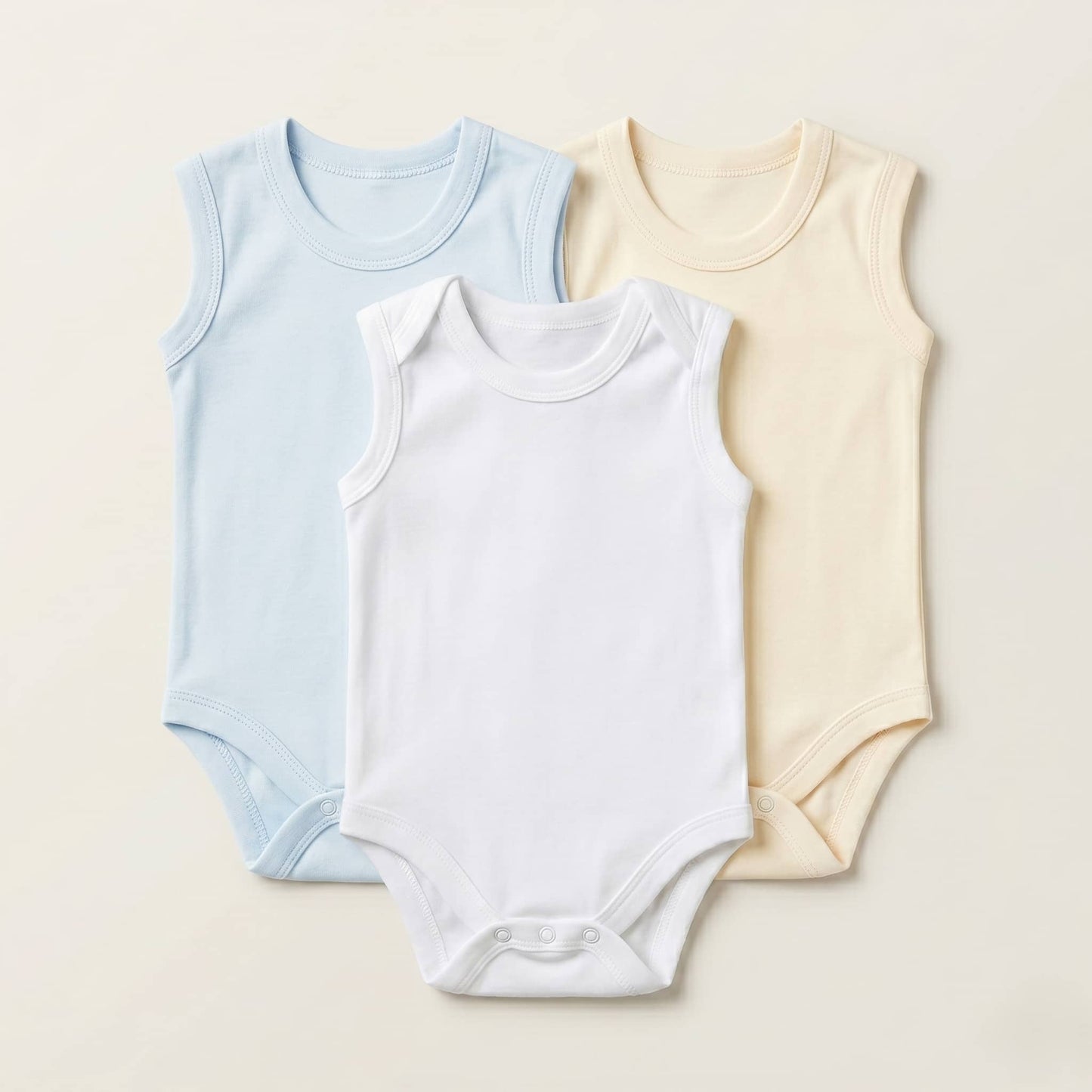 Pastel Color 3pcs Baby Boy Onesie- Pastel