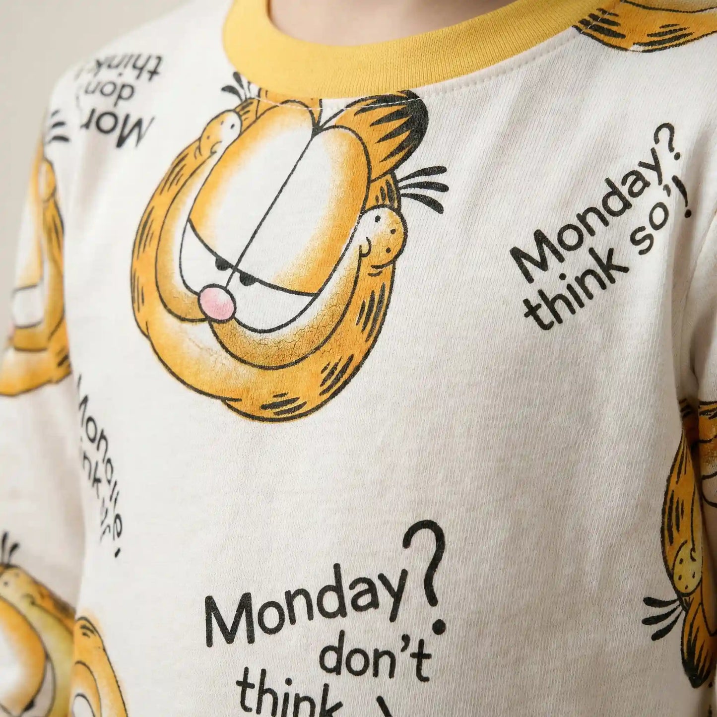 Garfield Boy Pajama Set- Yellow