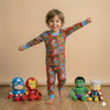 Avenger Comic Boy Pajama Set-Multicolor