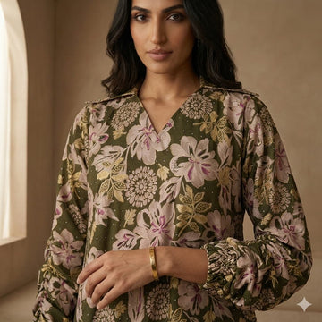 Olive Grove Botanical Women Daraa- Olive Green