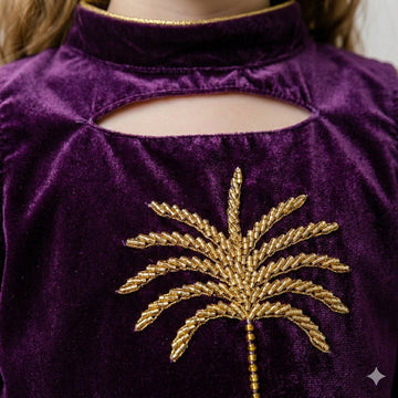 The Amethyst Palm Ghirgiyan Girl- Royal Purple