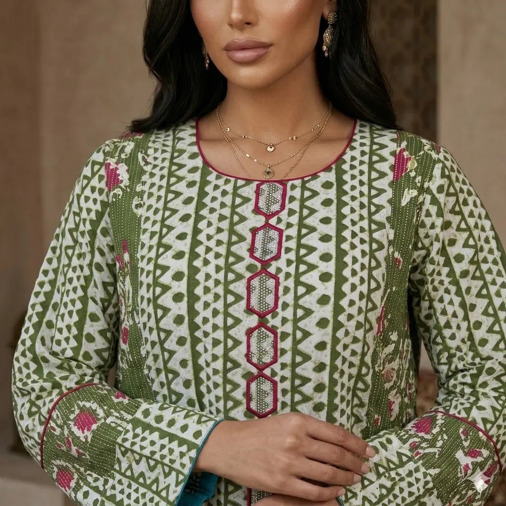 Modern Mosaic Women Daraa- Green