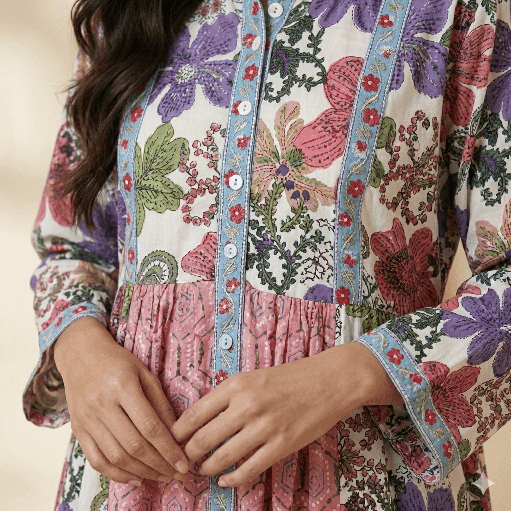 Spring Blossom Women Daraa- Peach