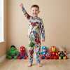 Marvel Hero Boy Pajama Set-Grey