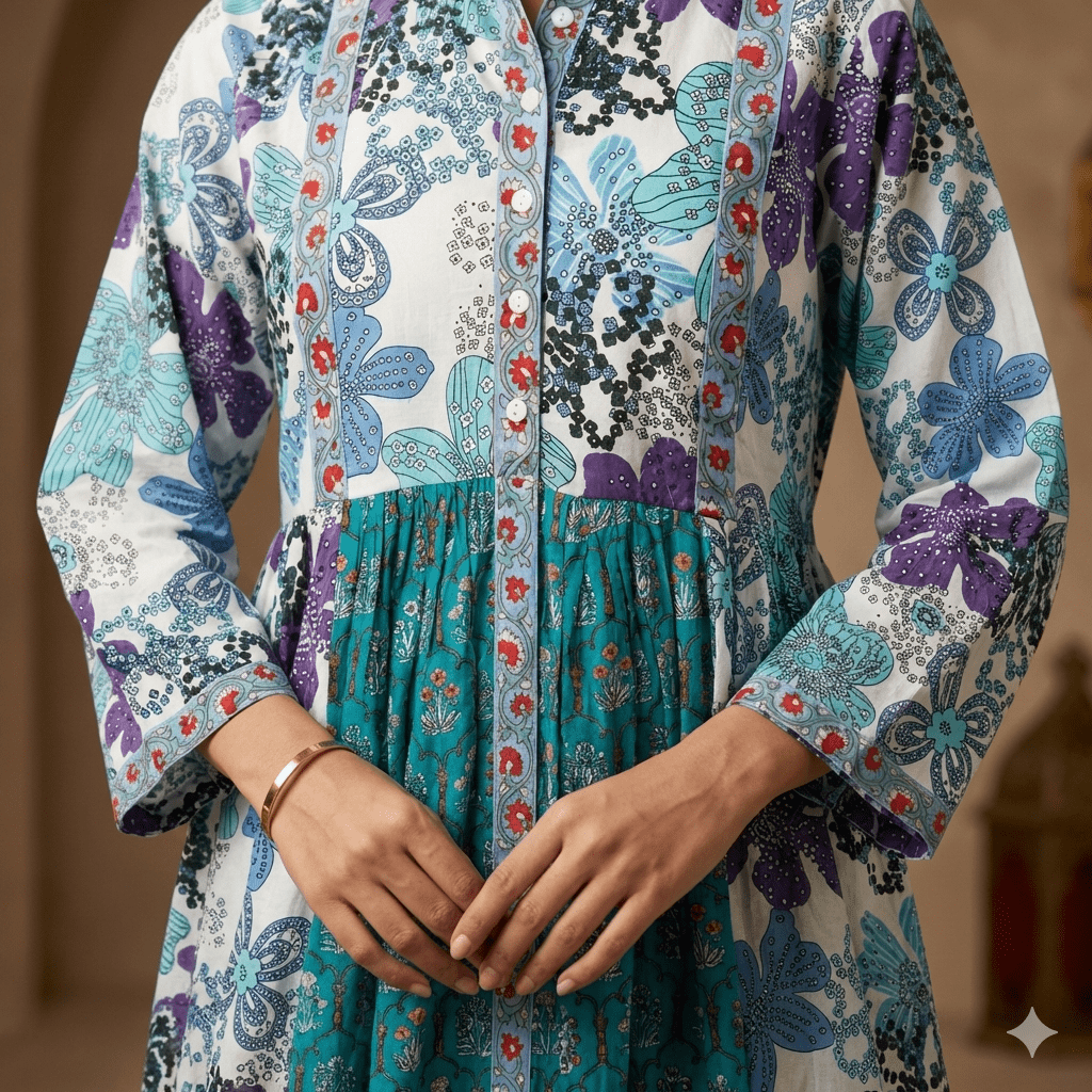 Turquoise Mosaic Women Daraa- Turquoise