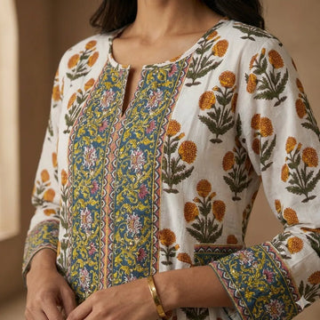 The Marigold Women Daraa- Orange