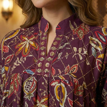 The Malika Women Daraa- Royal Plum