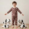 Snoopy Boy Pajama Set-Brown