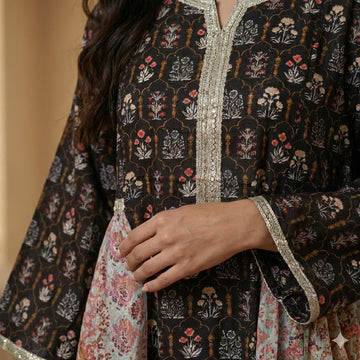 Midnight Onyx Women Daraa- Charcoal Black