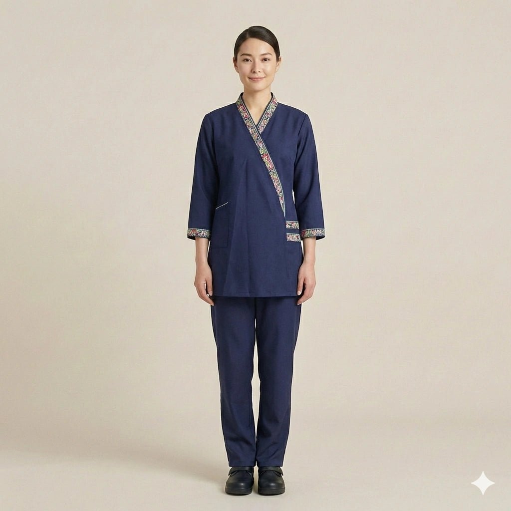 Khaddama Uniform Cross Line- Navy Blue