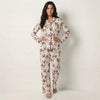 Song bird Women Pajama Set- Red