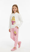 Barbie Girl Hoodie Set- Pink