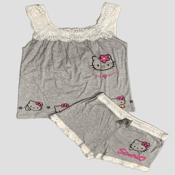 Al kutbi Women short set L Hello Kitty Women Short Set - Grey