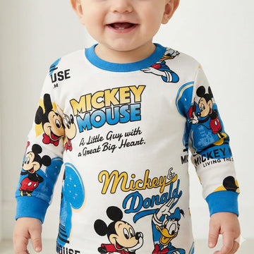 Mickey Donald Baby Boy Pajama Set-Blue